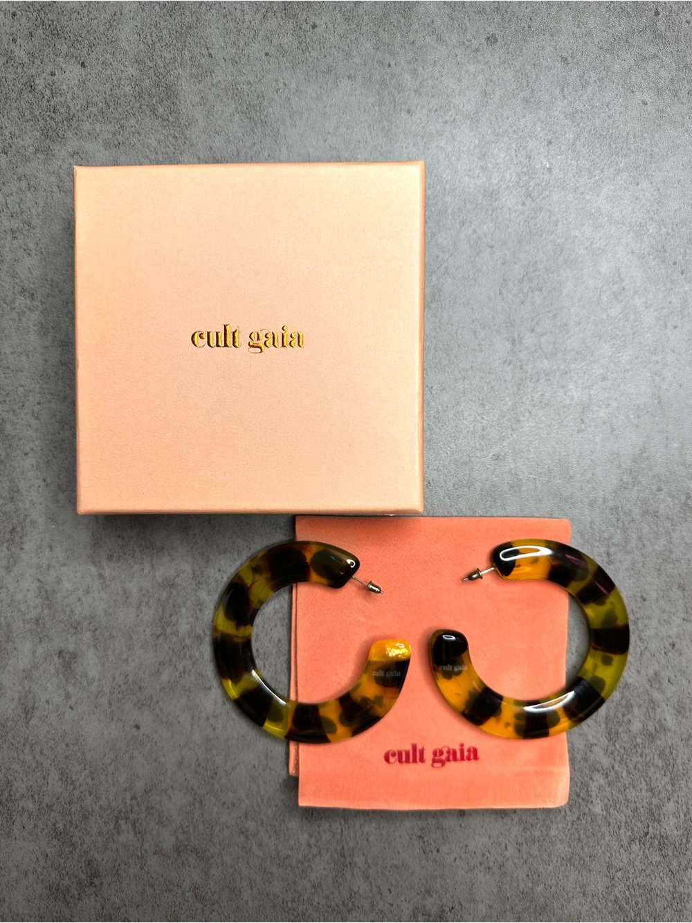 Cult Gaia Kennedy Earrings in Tortoise